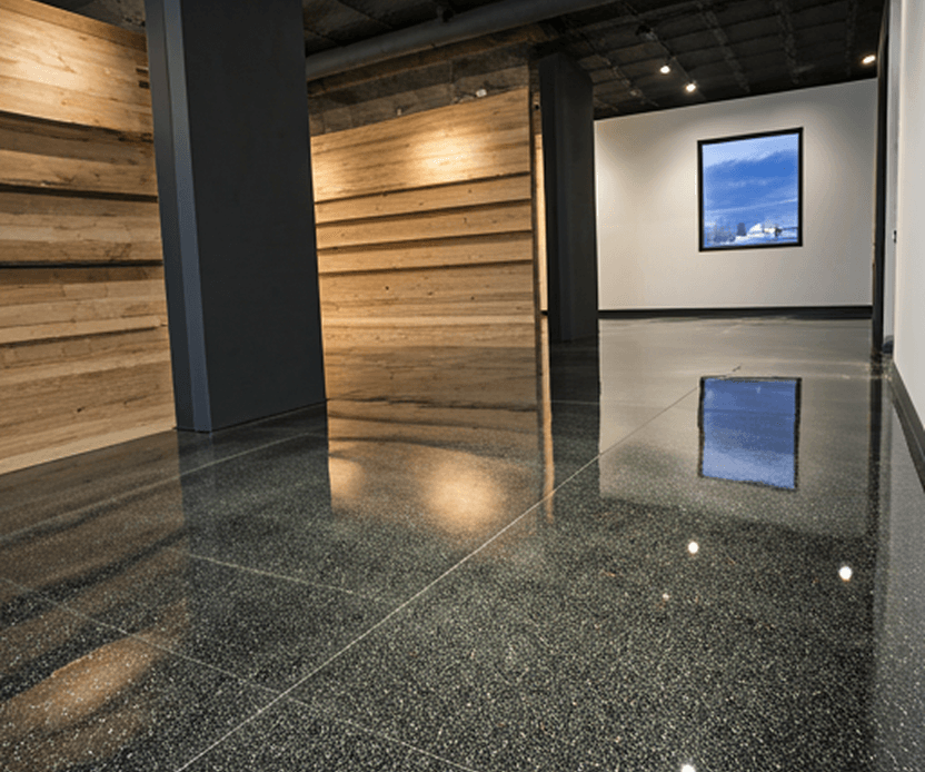 Metallic swirl specialty finish