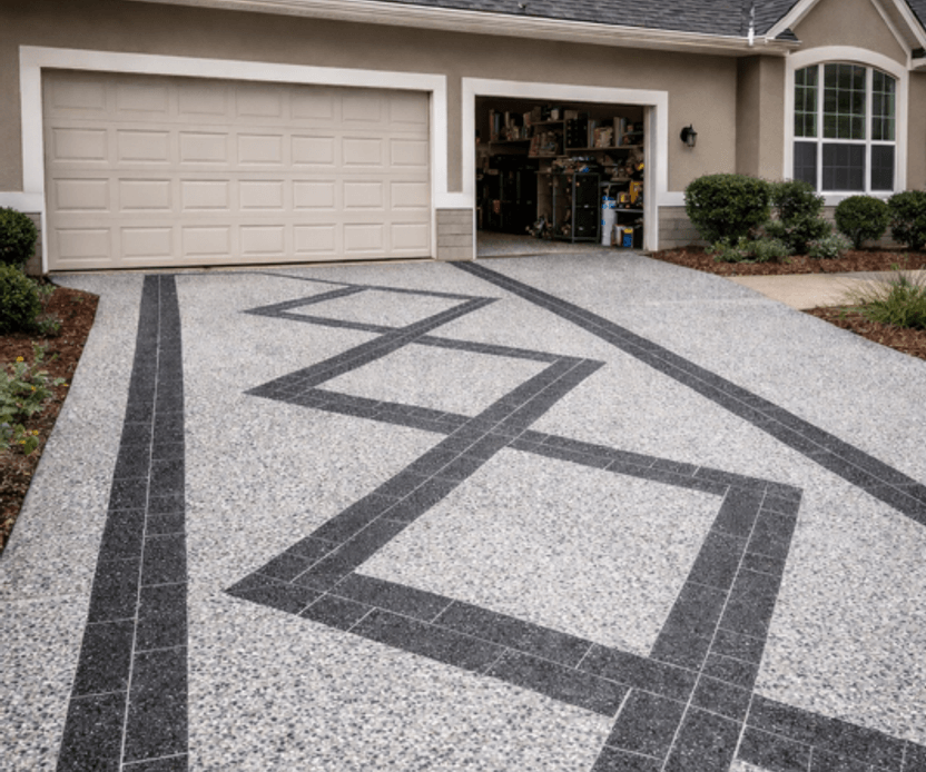 Polyaspartic garage floor