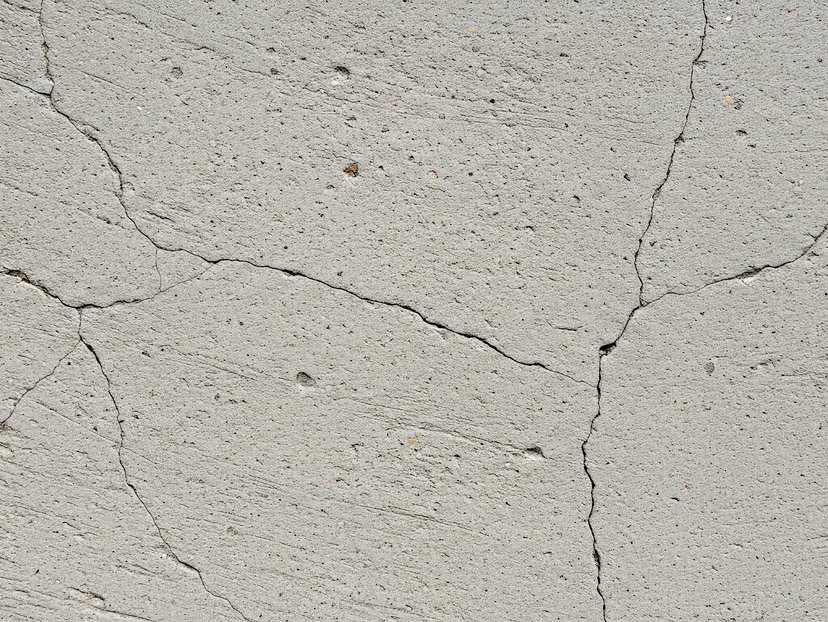 crack repair on concrete slab